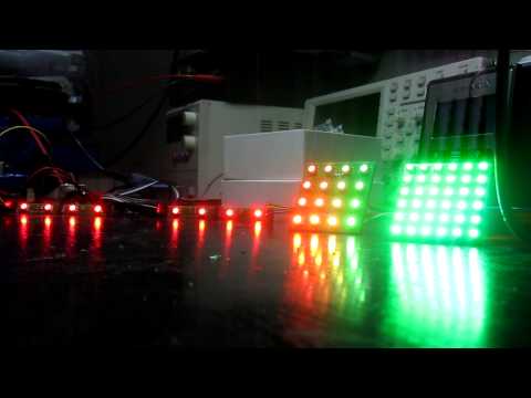 Testplatinen für LED Matrix mit MY9221 Treiber IC Teil 2