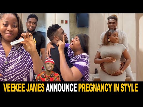 Veekee James Go Extra Mile To Announce Pregnancy In Style