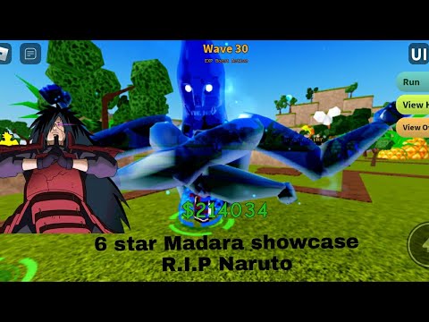 6 star Madara showcase 2.3M damage lvl 1