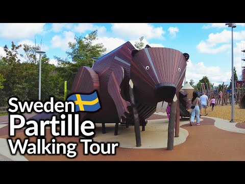 Sweden, walking tour of Partille. Justin Beaver, a fake castle and other things.