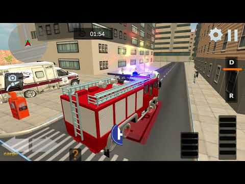Real Fire Truck Simulator 2020: City Rescue Driver - Android GamePlay HD