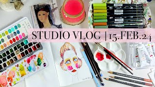 STUDIO VLOG: Pencil Storage Update + Modigliani Inspo + Sketchbook Process