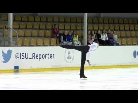 ISU 2015 Jr. Grand Prix Riga Men Short Program Nicolas NADEAU CAN