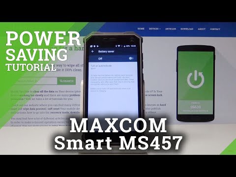 How to Activate Power Saving Mode in MAXCOM Smart MS457 Strong - Battery Saver