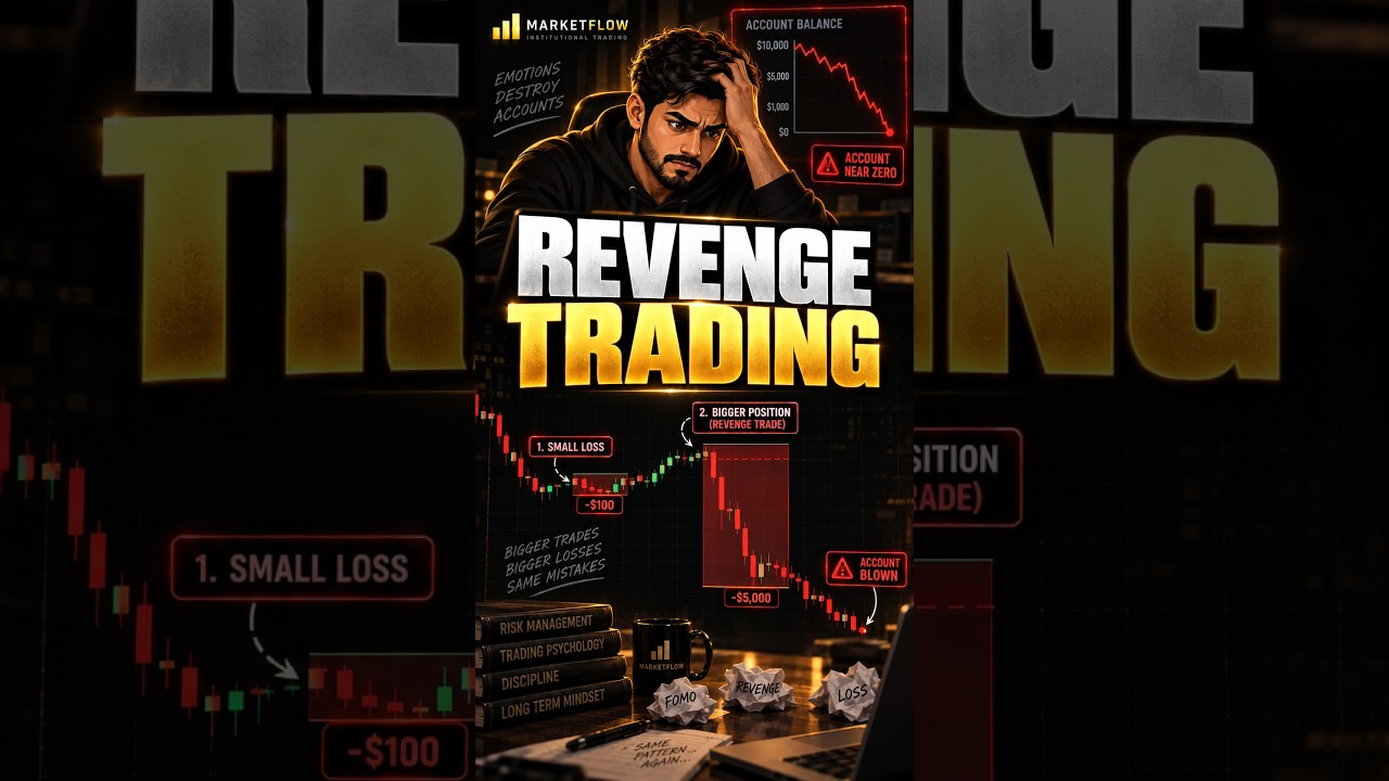 Revenge Trading Destroys Your System: The Risk Rule to Stop It ⚠️ #shorts #VSA #MarketFlow