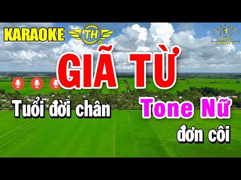 Giã Từ Karaoke Tone Nữ ( Em ) Nhạc Sống Âm Thanh Rất Hay | Trọng Hiếu
