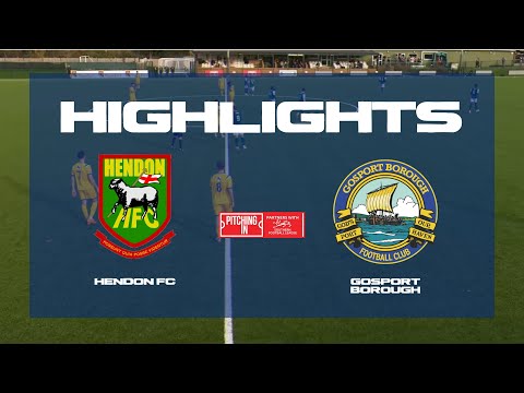 HIGHLIGHTS | Hendon FC 2 - 0 Gosport Borough