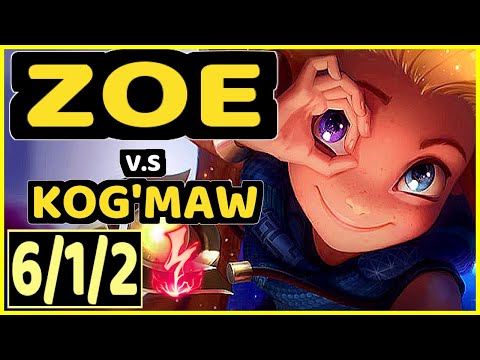 SERTUSS (ZOE) vs KOG'MAW - 6/1/2 KDA MID CHALLENGER GAMEPLAY - EUW