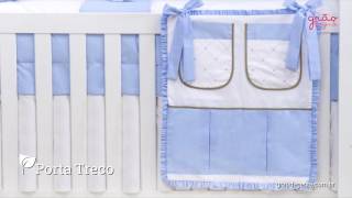Quarto para Bebê sem Cama Babá Elegance Cavalinho de Balanço Azul | Ref: 59495