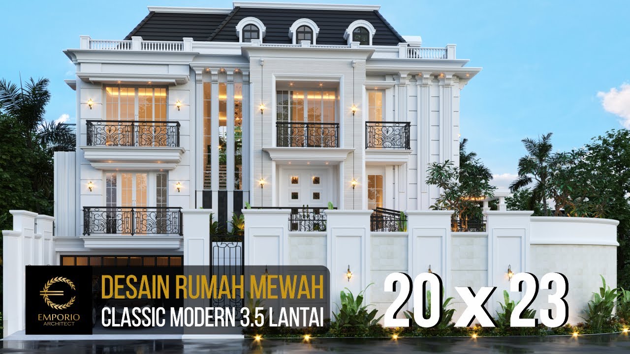 Desain Rumah Classic Modern 35 Lantai Ibu L