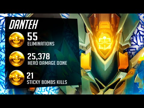 Danteh #1 Echo in the World - 55 elims! [ Overwatch Season 32 Top 500 ]