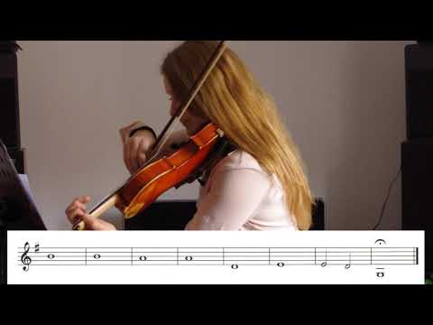 Lezioni di violino. Primo dito.