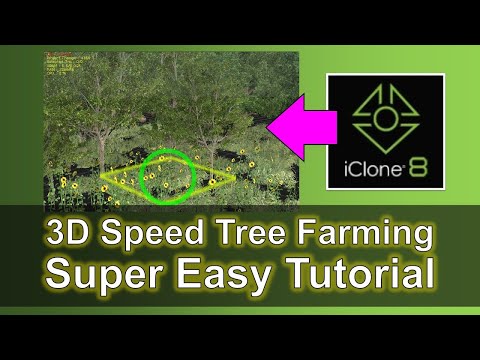3D Speed Tree Farming | iClone 8 Tutorial | Time Lapse