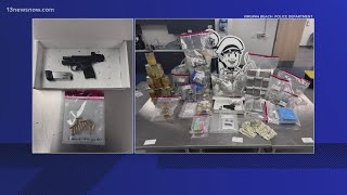 Virginia Beach man arrested after search warrant uncovers drugs, firearm, police say