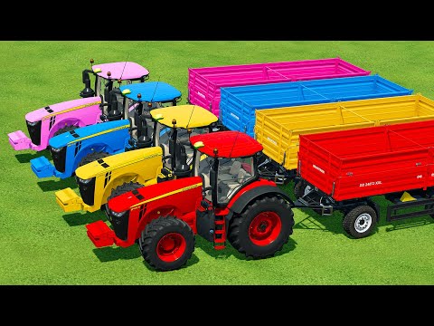 CUT SUNFLOWERS AND MAKE CHAFF WITH LIZARD FORAGE HARVESTERS AND JOHN DEERE TRACTORS - FS22