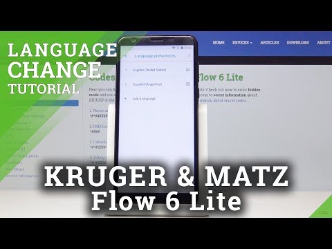 How to Open Language Settings in KRUGER & MATZ Flow 6 Lite - Change Language