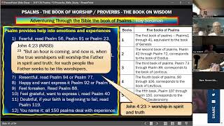 3 - Psalms; Adventuring Through the Bible, the book of Psalms:  Ray Stedman. HI Bible Study 8-19-26.