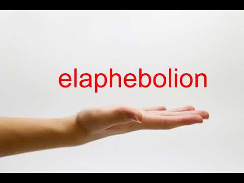 How to Pronounce elaphebolion - American English