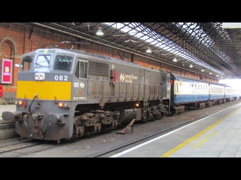 Footage On Board RPSI Cravens Behind 071 Class Loco Number 082 On A Santa Special Train