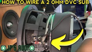 how to wire a dual voice coil 2 ohm subwoofer : dvc 2ohm sub
