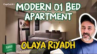 INSIDE a Modern Fully Furnished 1-Bed Apartment in Olaya Riyadh | All-Inclusive 