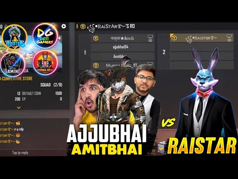 Raistar vs Ajjubhai , Amit Bhai , Aditech , Munna Bhai Gaming | 1 vs 4