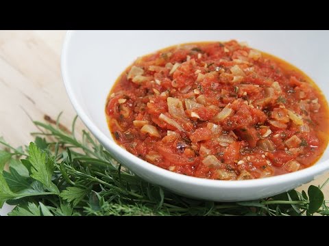 Summer Tomato Sauce with Sweet Onions and Fresh Herbs