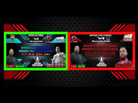 DUAS LENDAS DA NARRAÇÃO DO FIGHTER, LUCAS KOF  DIOGO VEGETA.