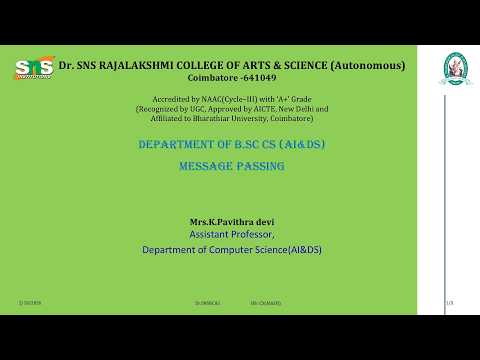 Message Passing Oops With Python Programming Sns Institutions