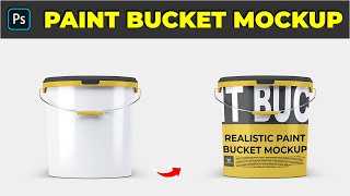 How to Create a Plastic Paint Bucket Mockup - Photoshop Tutorial