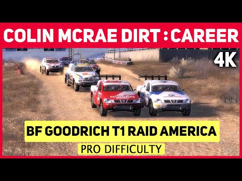 Colin McRae DiRT in 4K - Career - #40 BF Goodrich T1 RAID America - Pro Difficulty