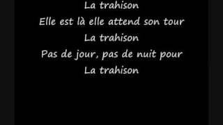 Trahison Lyrics English Translation