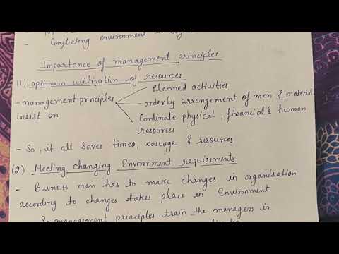 Meaning of principles management principles class 12 business studies