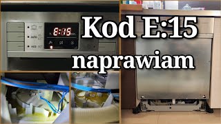 E15 error and Bosch dishwasher faucet how to get inside and fix it not reset