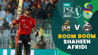 Stunning Batting By Shaheen Afridi | Peshawar Zalmi vs Lahore Qalandars | Match 23 | HBL PSL 8 |MI2T