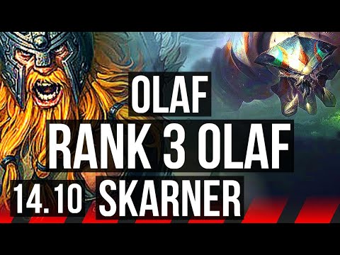 OLAF vs SKARNER (TOP) | Rank 3 Olaf, 7/0/5, Godlike | EUW Grandmaster | 14.10