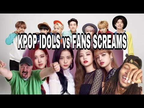 KPOP IDOLS vs FANS SCREAMS #1 - BTS EXO BLACKPINK TWICE GOT7 ETC | REACTION !!!