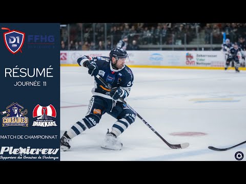 Résumé Les Corsaires de Dunkerque VS Les Drakkars de Caen (1-2) Journée 11
