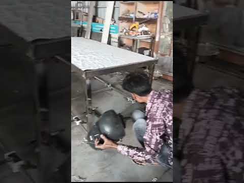 Stainless steel dining table