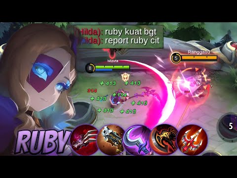 Hilda Kena Mental Ketemu Ruby | Build Ruby Tersakit 2023 | Top 1 Global Ruby - MLBB