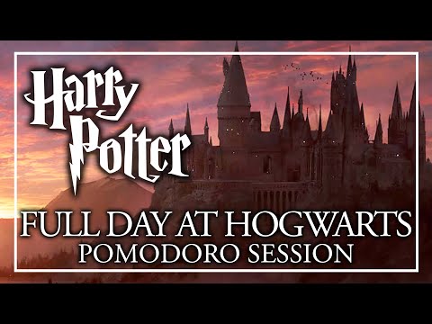 FULL DAY AT HOGWARTS - HARRY POTTER POMODORO SESSION - Harry Potter ASMR