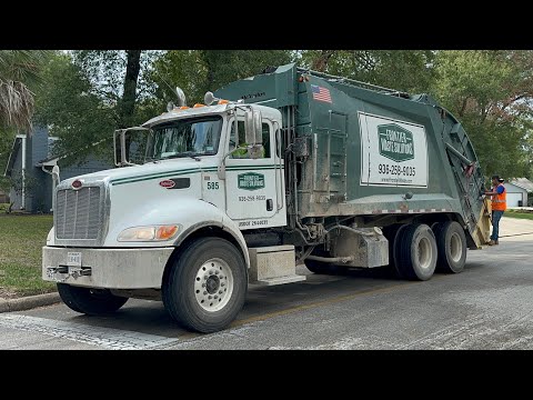 Frontier Waste Solutions: Peterbilt 348 McNeilus Rear Loader Garbage Truck