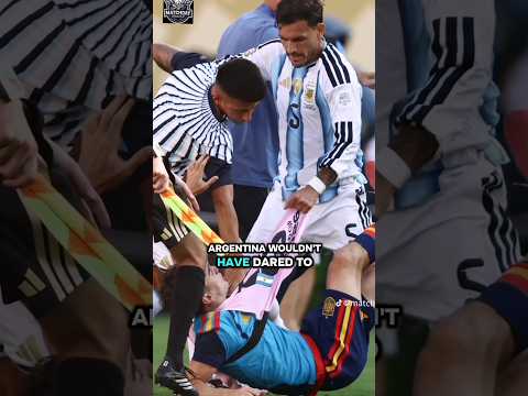 SERGIO RAMOS AGAINST THE CLASH BETWEEN PAREDES, THE ARGENTINA PLAYERS AND GAVI #ramos #argentina