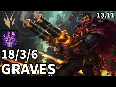 Graves Jungle vs Shaco - KR Master | Patch 13.11