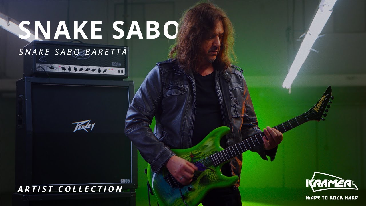 NAMM 2021: Snake Sabo | Skid Row Legend's Premier Signature Kramer Baretta - YouTube