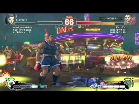 SSF4-AE: sneakyneakerton [Rose] VS Scruffs [Boxer]