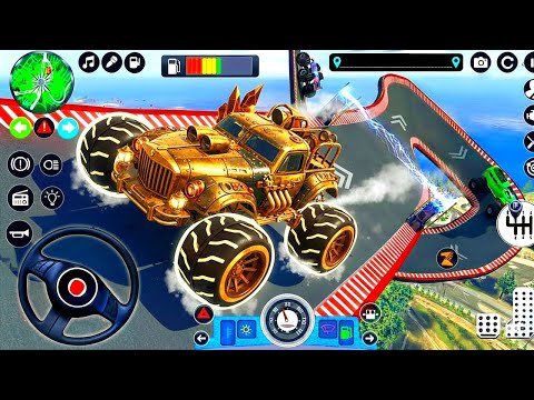 IMPOSSIBLE Mega Ramp Monster Truck Jumps! 🤯 Extreme Car Stunts 3D Android Gameplay