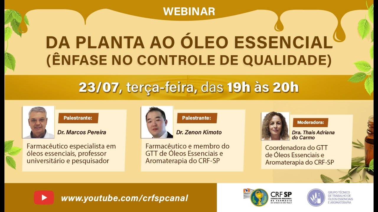 Da planta ao óleo essencial (ênfase no controle de qualidade)