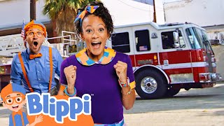 Meekah and Blippi's Firefighter Adventure! Educational Videos for Kids | Blippi and Meekah Kids TV