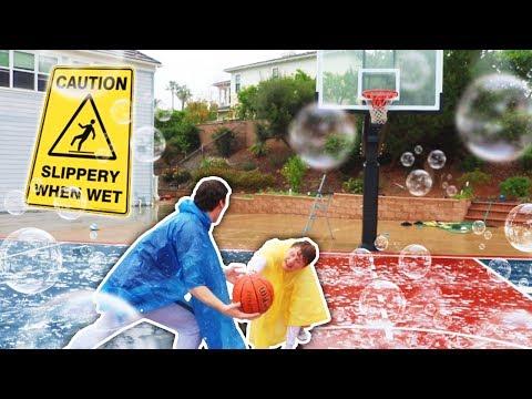 SLIP N SLIDE! BASKETBALL NBA COURT CHALLENGE (ANKLE BREAKER) Video